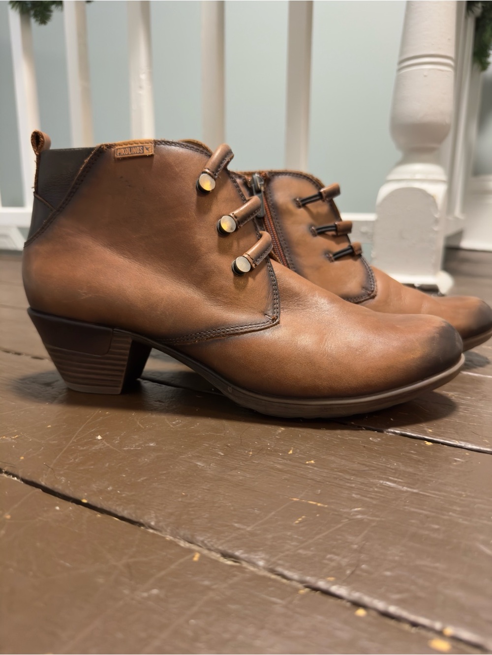 Pikolinos Leather Ankle Boots 41 Rustic Boho Indie Western Fall Minimalist Comfy